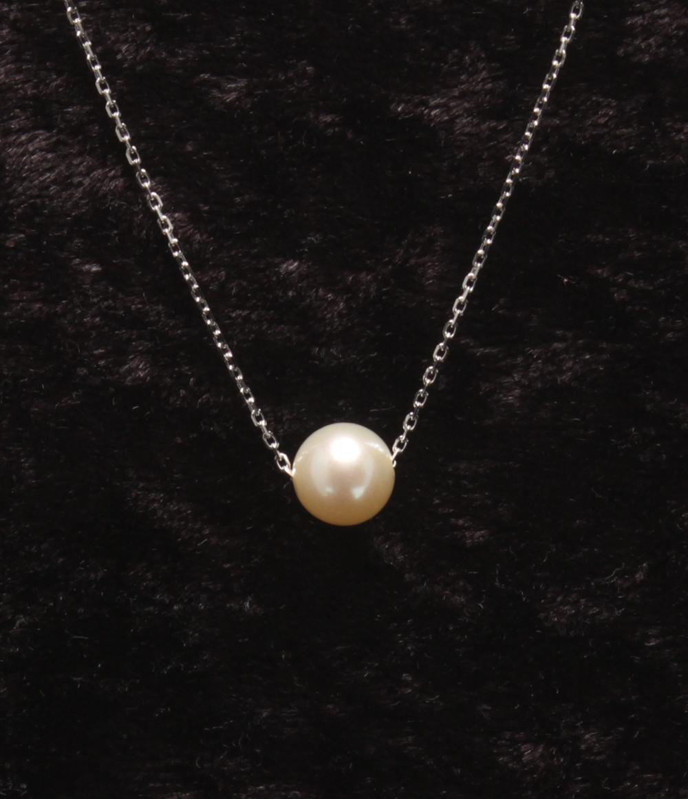 美品 TASAKI ネックレス SV パール 7.4mm レディース タサキ