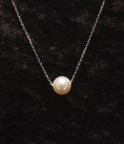 美品 TASAKI ネックレス SV パール 7.4mm レディース タサキ