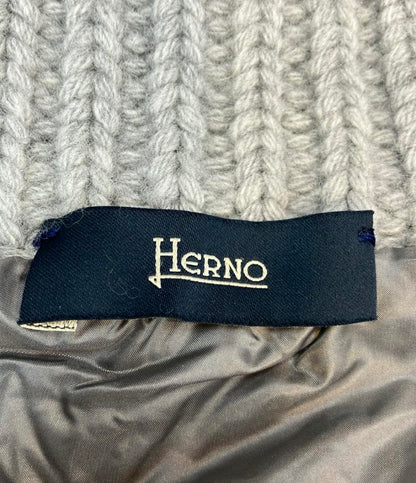 Herno ブルゾン ダウンニット ナイロン×3ゲージ ウール ハイブリッド MP0003U-70054-9404 メンズ SIZE 46 (M) ヘルノ