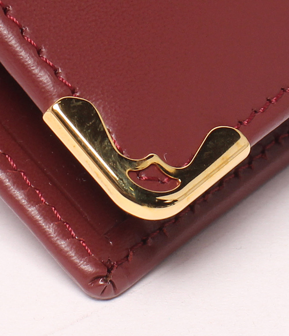 美品 Cartier 二つ折り財布 マスト ドゥ カルティエ メンズ レディース カルティエ