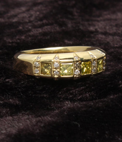 美品 リング 指輪 K18 ダイヤ 0.14ct 0.58ct レディース SIZE 12号