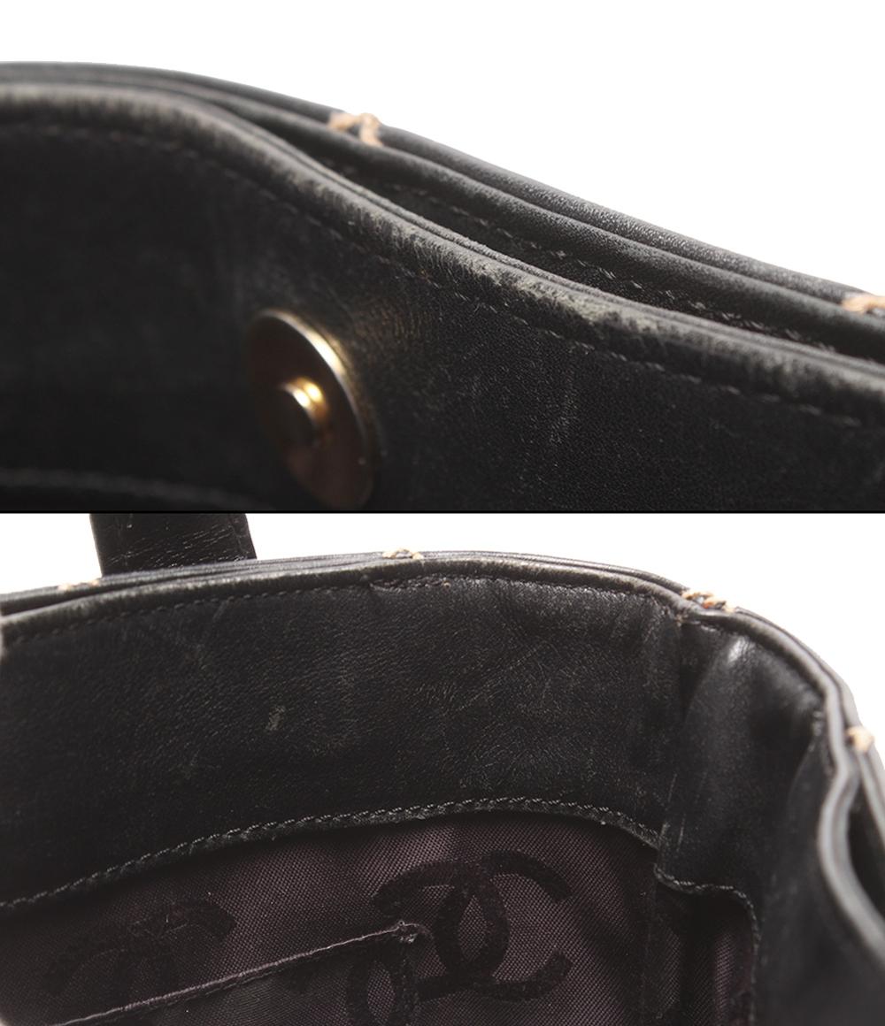 CHANEL トートバッグ ゴールド金具 7番台 ワイルドステッチ ココマーク A18126 レディース シャネル