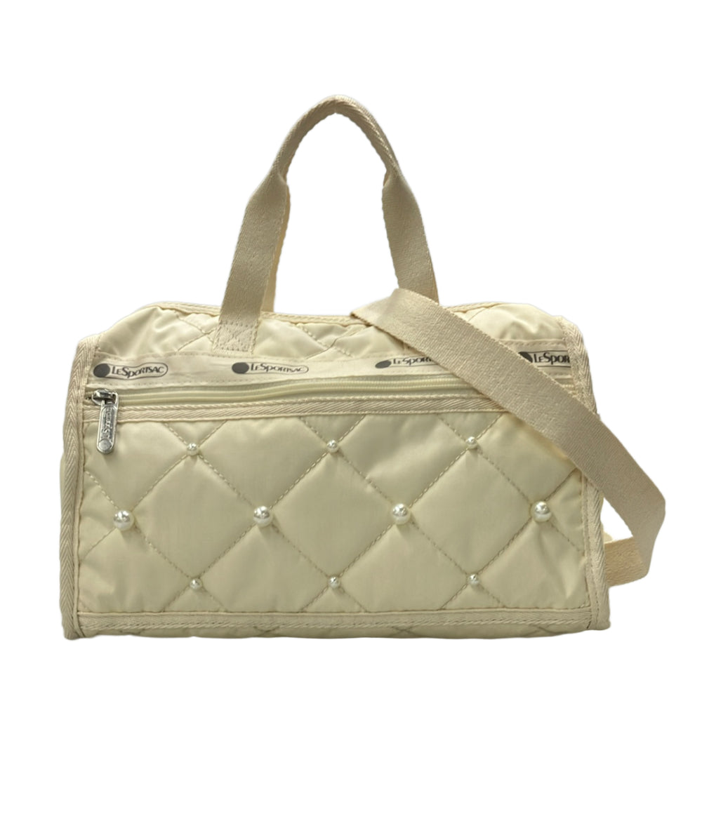 LeSportsac 2way ハンドバッグ ショルダーバッグ 斜め掛け MINI DUFFLE W PEARLS レディース レスポートサック