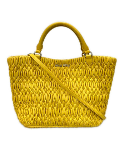 Miu Miu 2way ハンドバッグ ショルダーバッグ 斜め掛け マテラッセ レディース ミュウ ミュウ