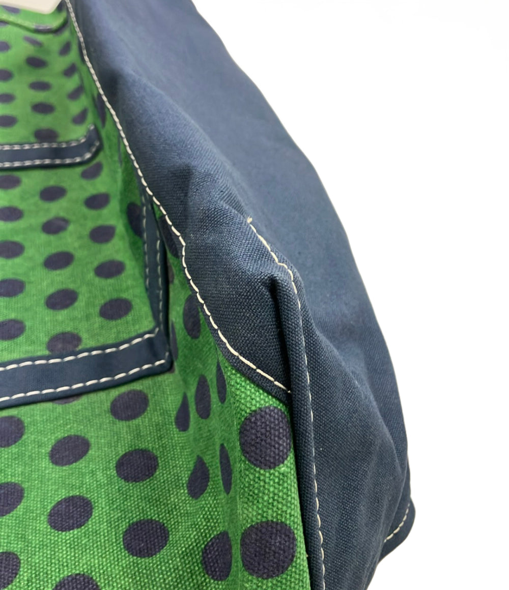 美品 L.L.Bean トートバッグ ドット柄 レディース エルエルビーン