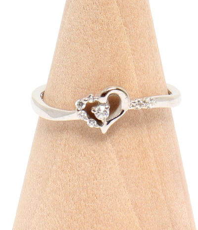 canal4℃ リング 指輪 K10 ハートモチーフ レディース SIZE 9号 カナルヨンドシー