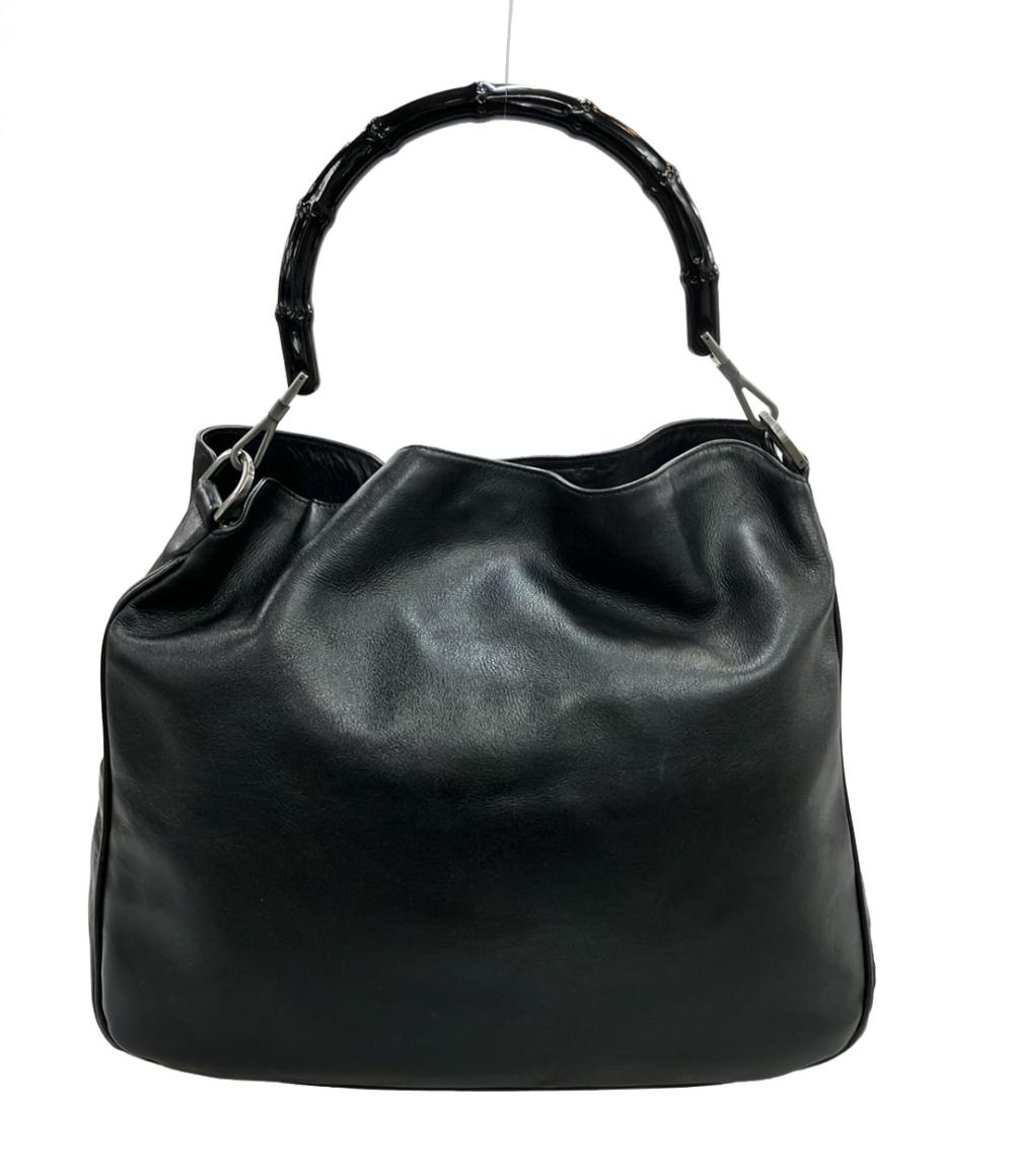 GUCCI ハンドバッグ ショルダーバッグ 2WAY 肩掛け バンブー レザー 