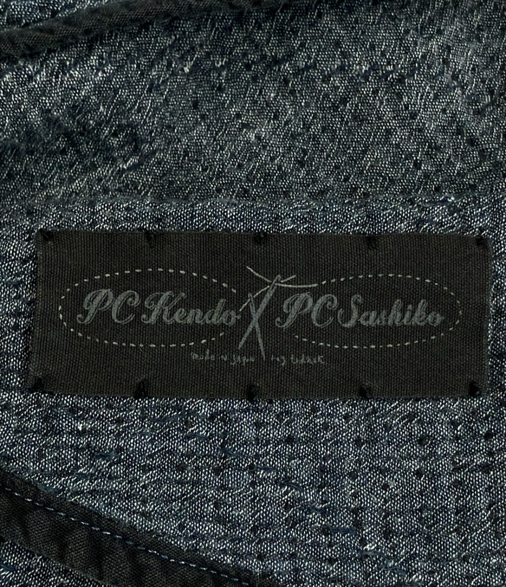 PORTER CLASSIC 長袖 SASHIKO スーパーライト スウェットシャツ メンズ SIZE 1 ポータークラシック