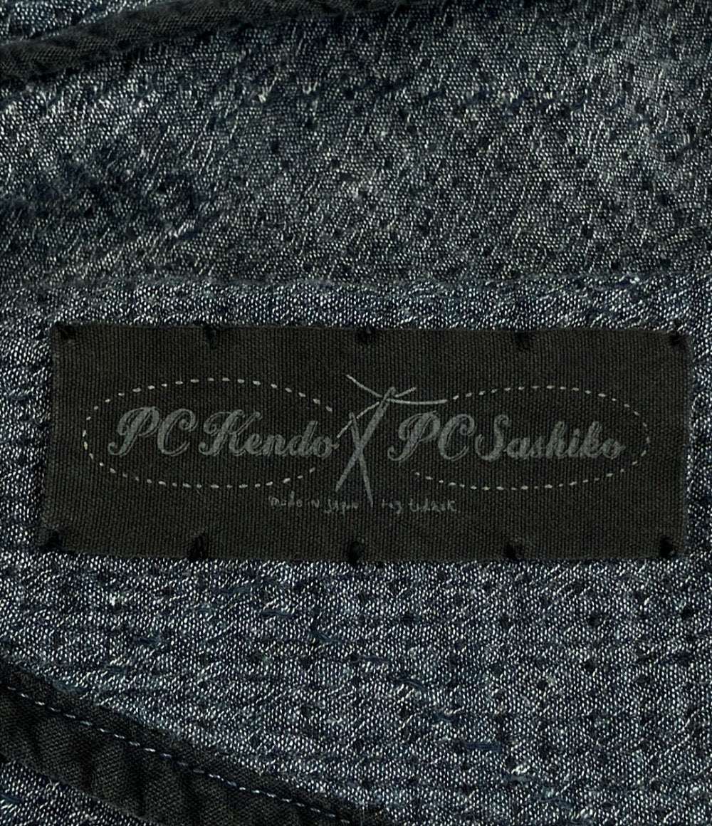 PORTER CLASSIC 長袖 SASHIKO スーパーライト スウェットシャツ メンズ SIZE 1 ポータークラシック