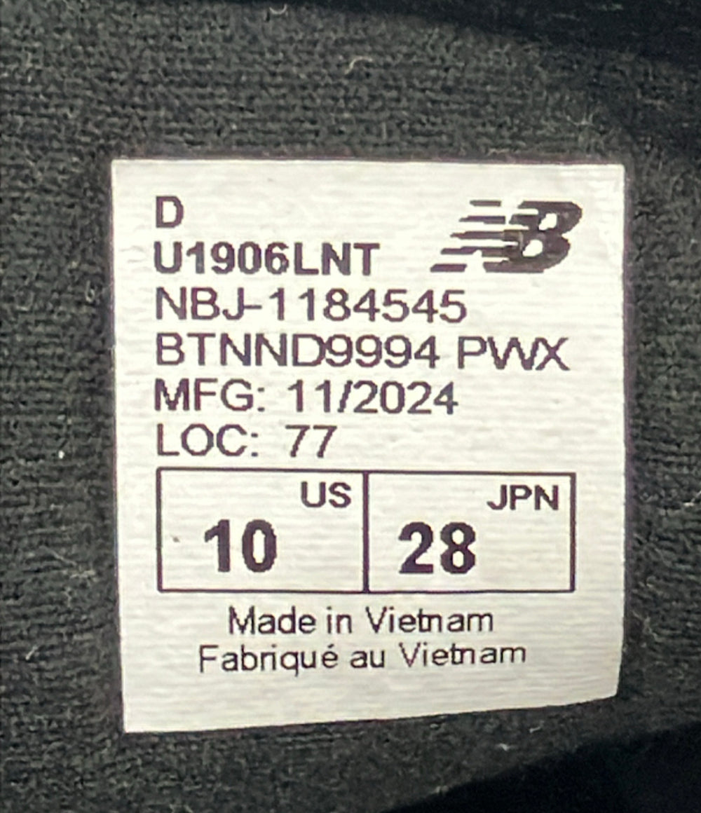 美品 NEW BALANCE ローファー スニーカー スエード U1906LNT メンズ SIZE 28.0 ニューバランス