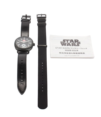 腕時計 STAR WARS 帝国軍 ミリタリーウォッチ クオーツ ブラック メンズ