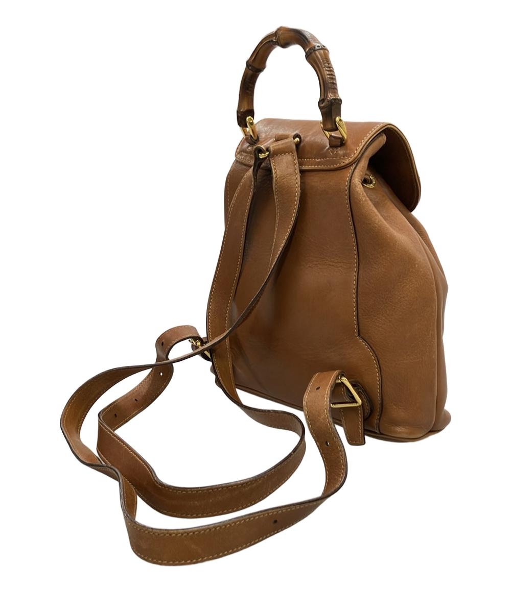 GUCCI レザー リュック ミニリュック バンブー 008 1705 0030 レディース グッチ