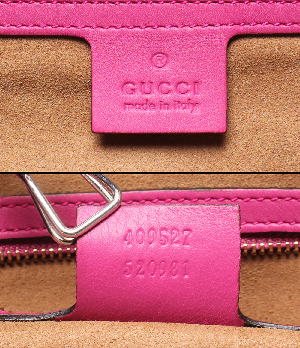 GUCCI バッグ　ピンク GUCCI ハンドバッグ ミニボストンバッグ GGスプリーム 409527 520981