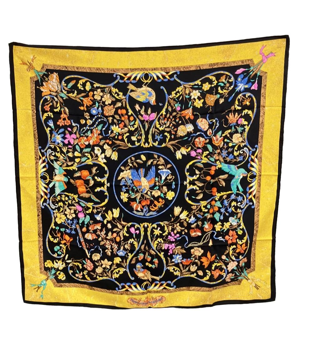 美品 HERMES スカーフ シルク100% カレ90 PiERRES d' ORiENT et d' OCCiDENT レディース エルメス