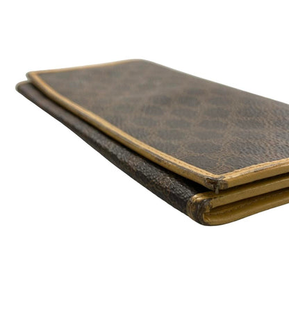 訳あり セリーヌ 二つ折り長財布 マカダム柄 レディース CELINE