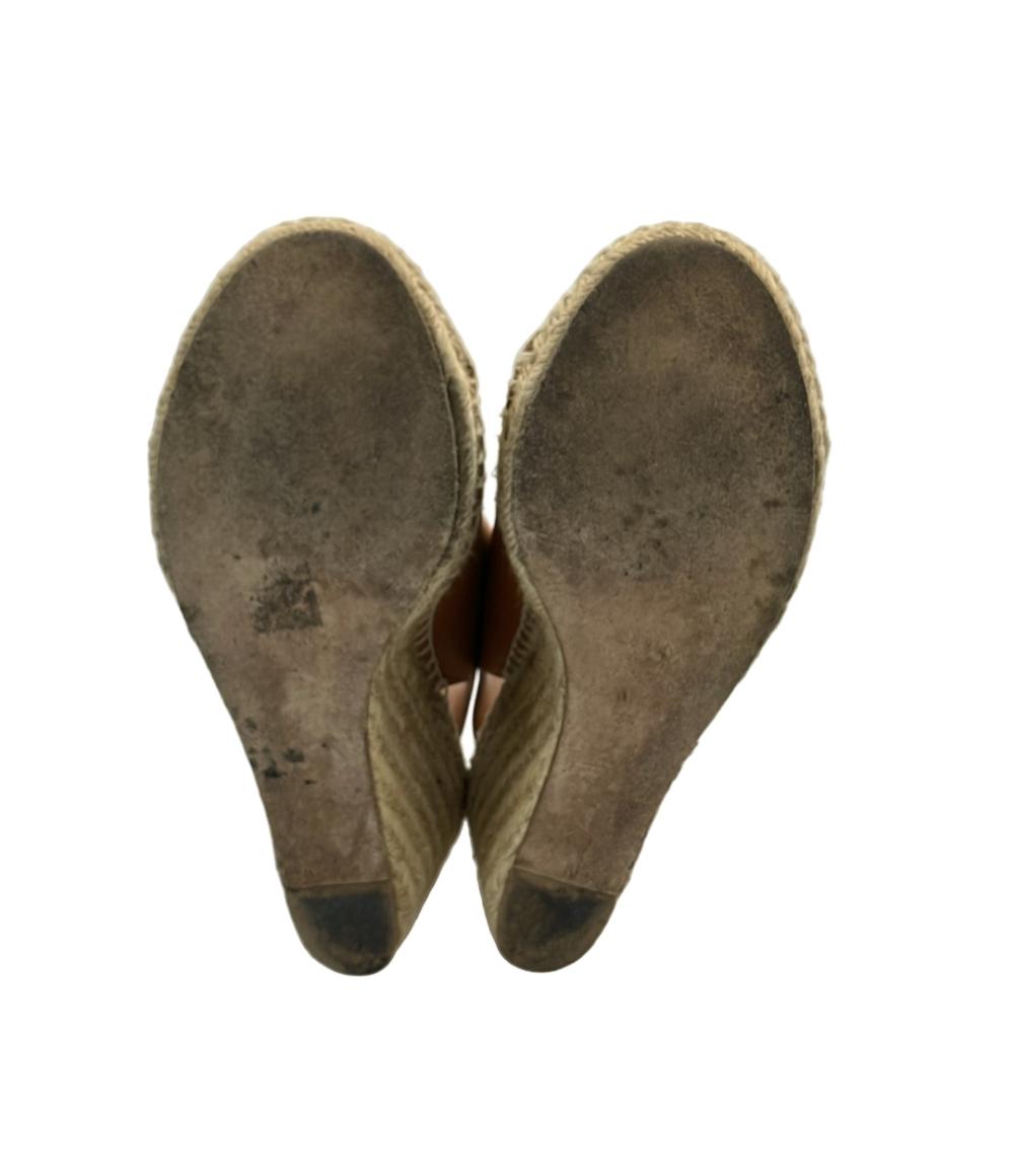 CELINE レザーエスパドリーユウェッジサンダル レディース SIZE 37 (24cm) セリーヌ