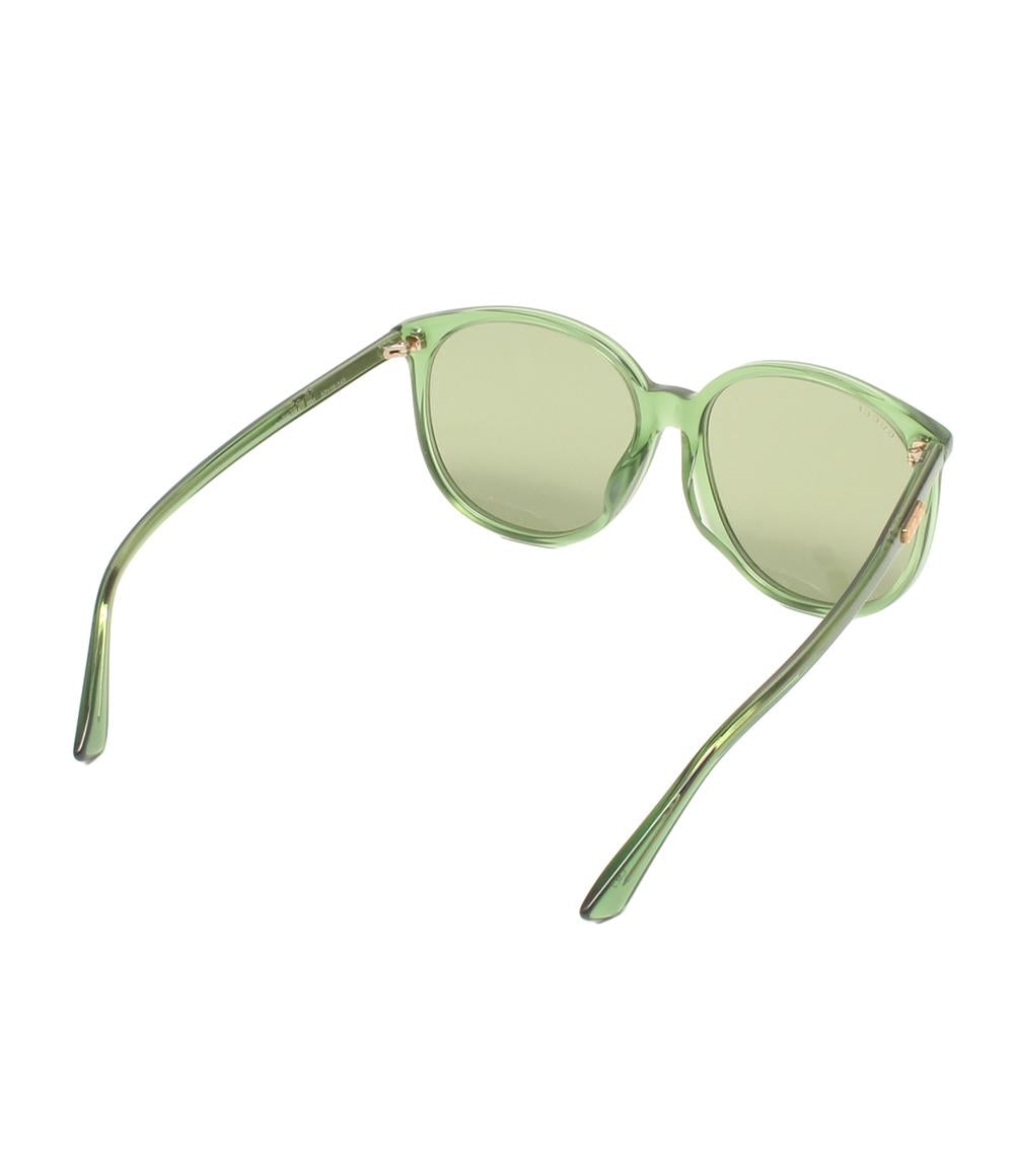 美品 GUCCI サングラス アイウェア 57□16 グリーン GG0261 レディース