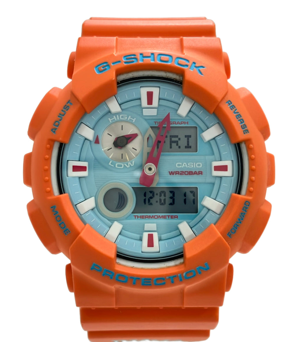 CASIO 腕時計 In4mationコラボ G-SHOCK クオーツ ブルー GAX-100X メンズ カシオ