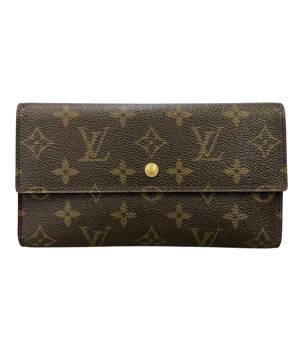 ルイ・ヴィトン 三つ折り長財布 ポルトトレゾール インターナショナル モノグラム M61215 レディース LOUIS VUITTON