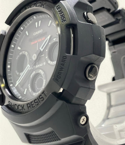 CASIO 腕時計 G-SHOCK ソーラー ブラック AWG-100BC メンズ カシオ