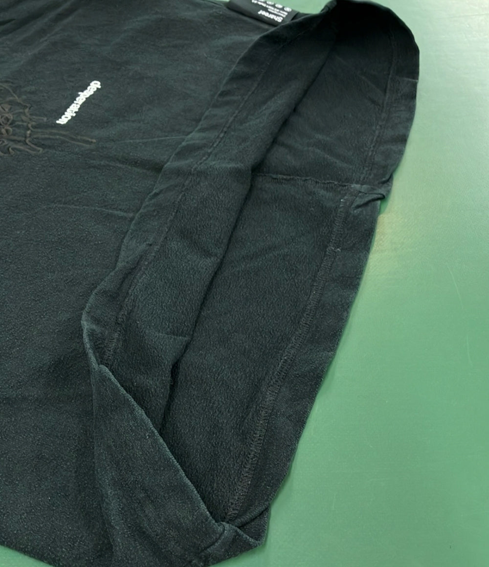 シャリーフ バタフライ柄パイルクルーネックノースリーブTシャツ メンズ SHAREEF