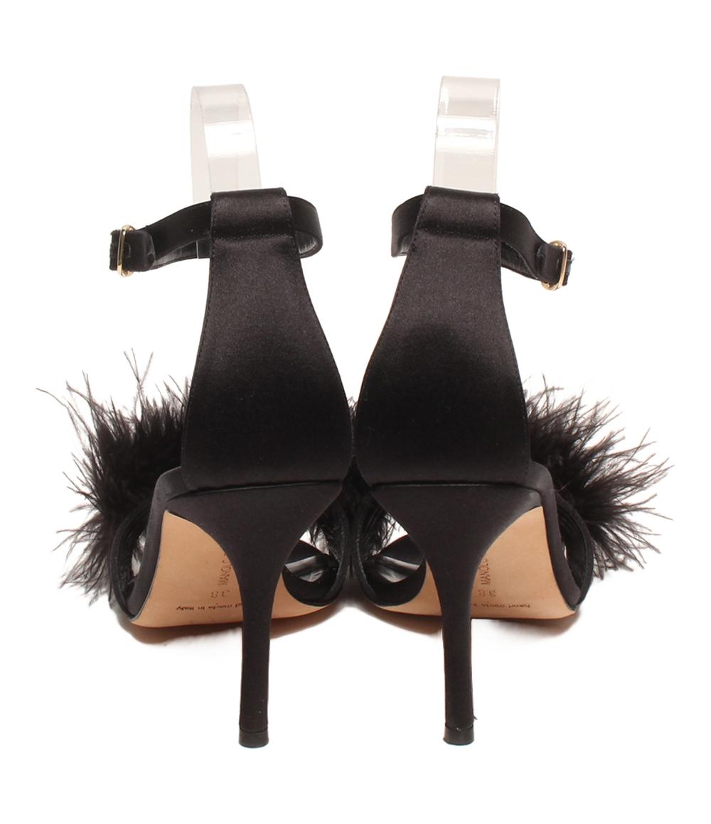 マノロブラニク サンダル アンクルストラップ ファー レディース