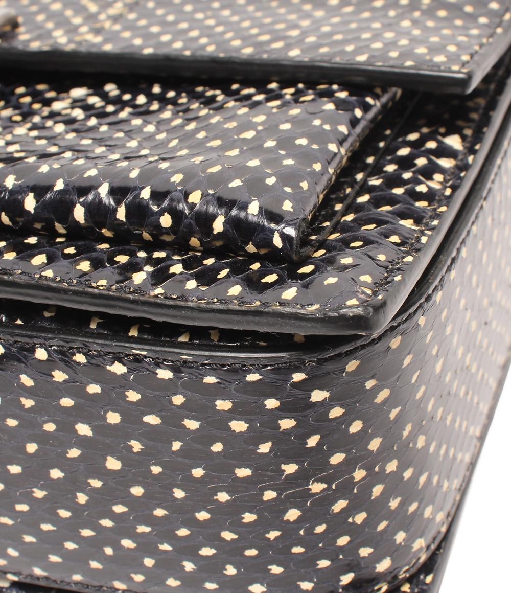 SAINT LAURENT 2way ハンドバッグ ショルダーバッグ 斜め掛け パイソン レディース サンローラン