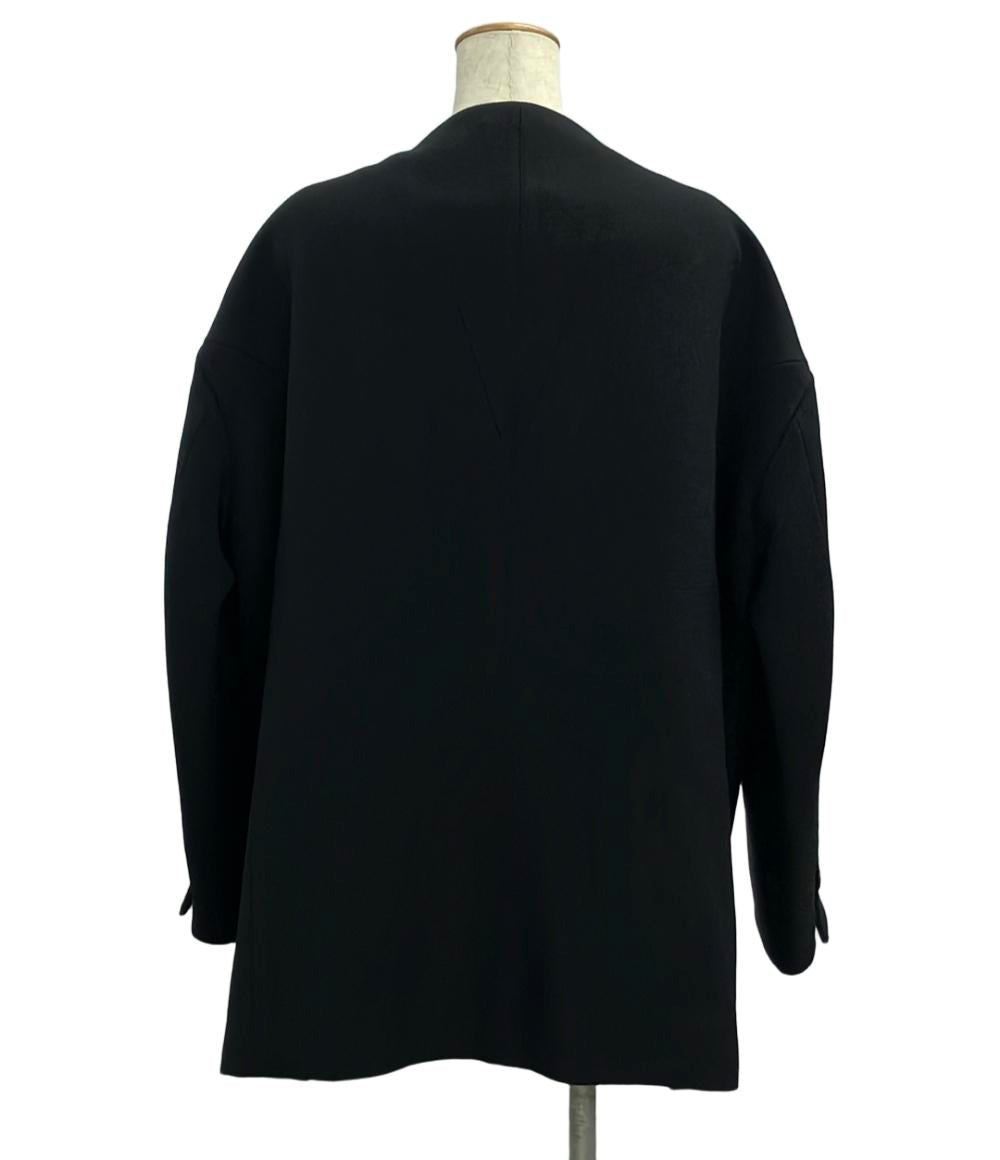 アキラナカ ノーカラージャケットSesilia front belt jacket AP2410-BK