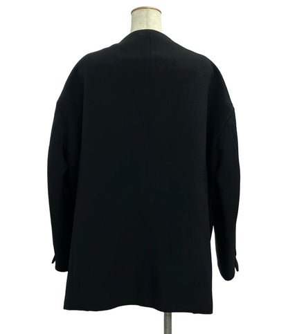 アキラナカ ノーカラージャケットSesilia front belt jacket AP2410-BK レディース SIZE 1 (S) AKIRANAKA