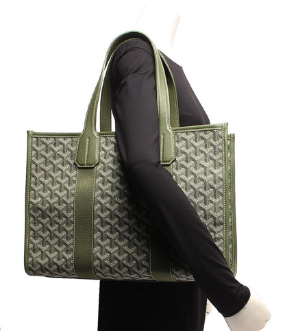 ゴヤール トートバッグ ヴィレットPM 2023年スペシャルエディション ジャガードキャンバス×シュヴロッシュカーフスキン カーキ レディース GOYARD