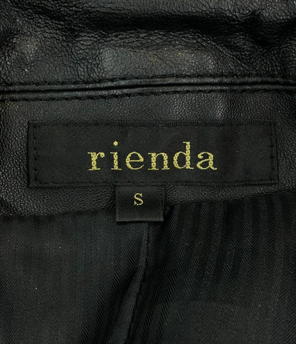 リエンダ レザージャケット シングルライダースジャケット レディース SIZE S (S) rienda