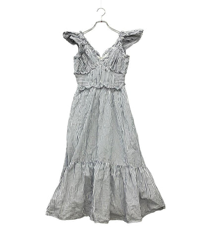 Estella.K ノースリーブワンピース ホワイト×ブルー ストライプ Charlotte Stripe Dress 124251330 レディース SIZE F (M) エステラケー