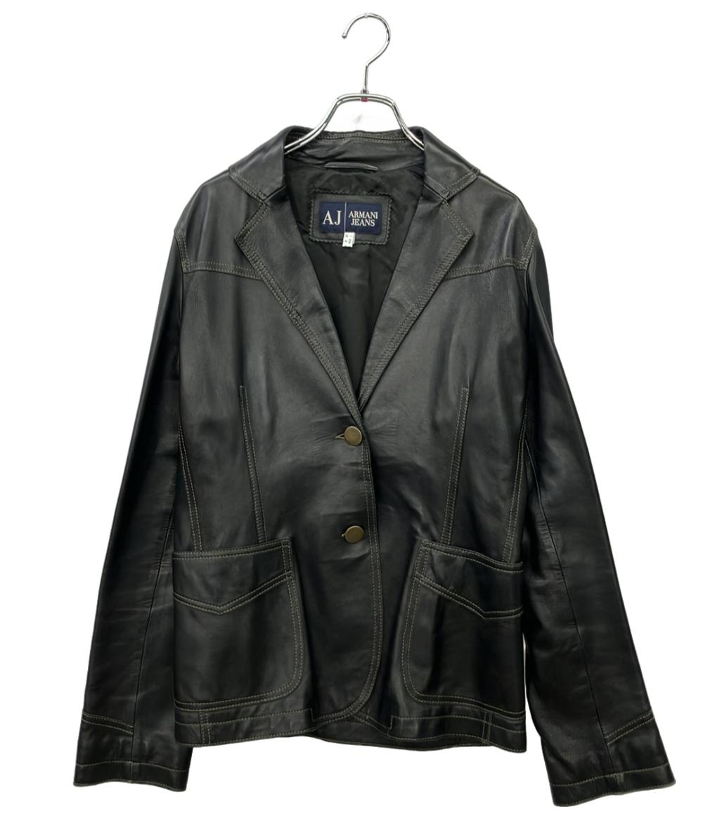 ARMANI JEANS レザージャケット レディース SIZE 42 (M) アルマーニジーンズ