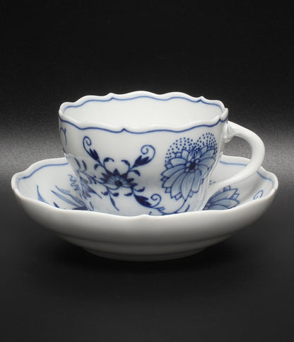 美品 Meissen カップ＆ソーサー ブルーオニオン マイセン