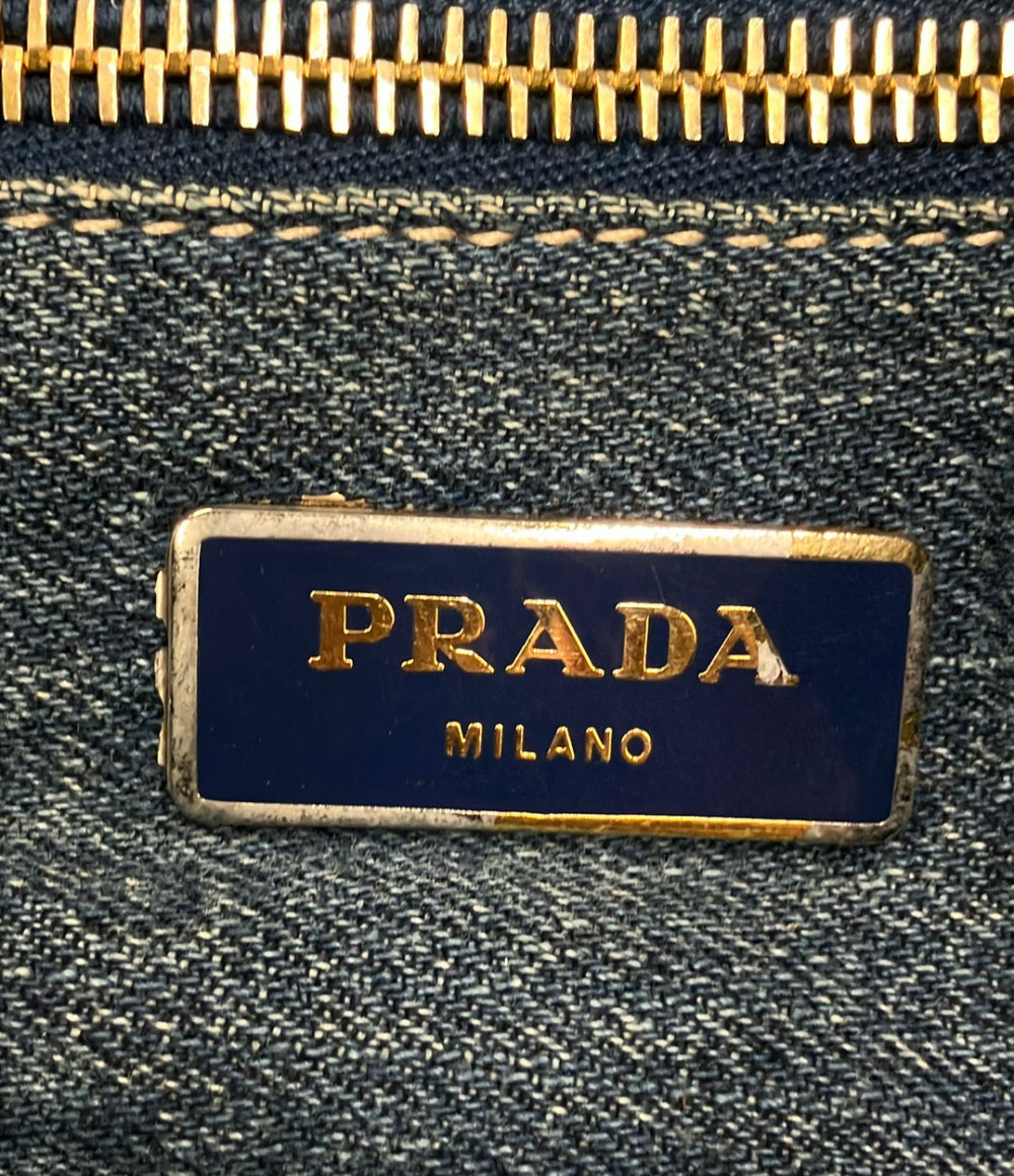 PRADA トートバッグ デニム レディース プラダ