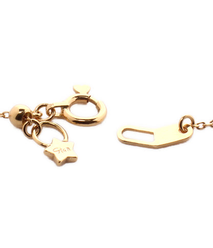 美品 STAR JEWELRY ネックレス K18 アクアマリン ダイヤ 0.06ct レディース スタージュエリー