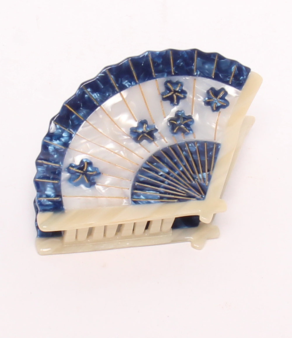 美品 solar eclipse ヘアクリップ 扇モチーフ レディース