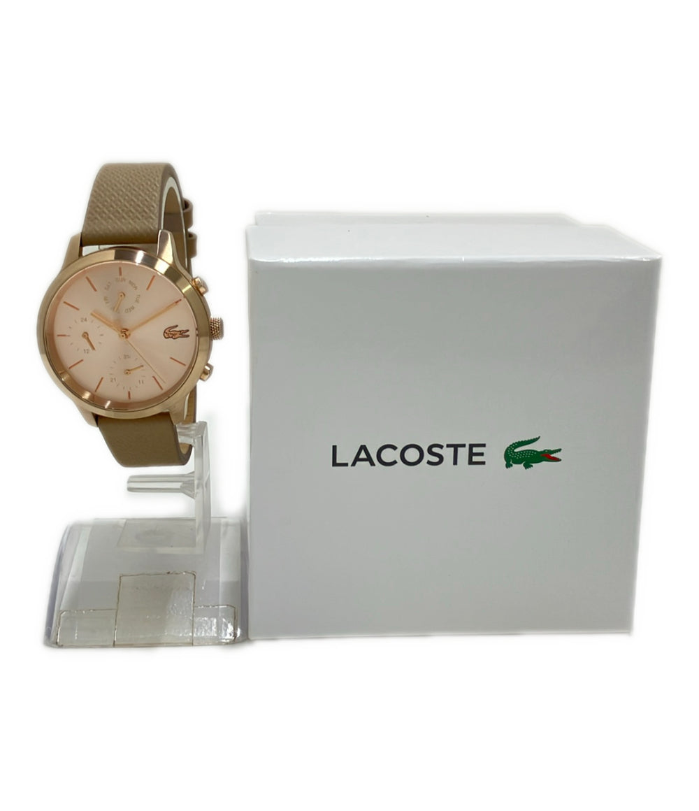 美品 LACOSTE 腕時計 クオーツ ゴールド LC.79.3.34.3033 レディース ラコステ