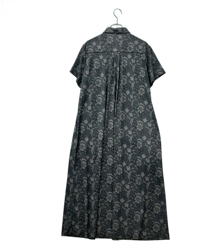Mackintosh 半袖ワンピース 比翼仕立て ボタン バイブリーフラワージャージワンピース G5J06-337 レディース SIZE 38 (M) マッキントッシュ