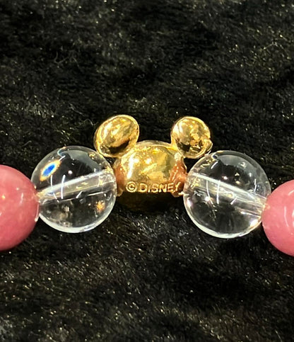 ディズニー ブレスレットSV ダイヤ0.01ct ローズクオーツ ロードナイト ウォルトディズニー110th Anniversary レディース Disney