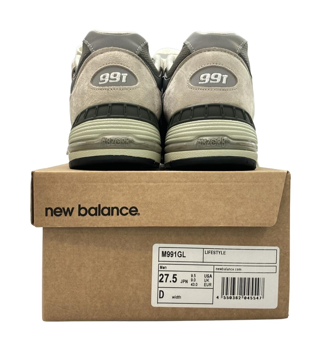 NEW BALANCE ローカットスニーカー 991 M991GL メンズ SIZE US 9 1/2 (27.5cm) ニューバランス