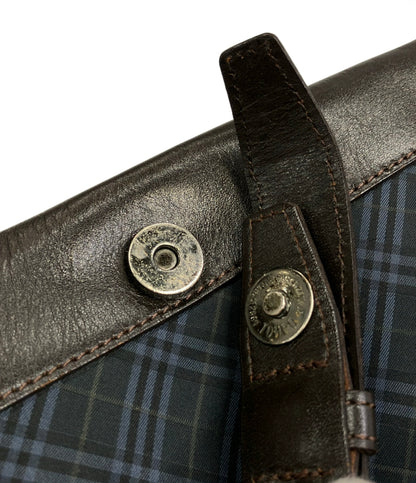BURBERRY BLACK LABEL ショルダーバッグ 斜め掛け チェック柄 メンズ バーバリーブラックレーベル