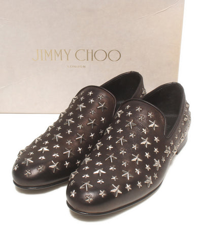 美品 Jimmy Choo レザースリッポン スタッズ メンズ SIZE 42 ジミーチュウ