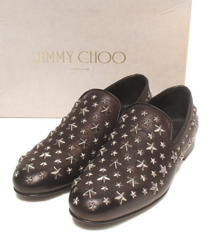 美品 Jimmy Choo レザースリッポン スタッズ メンズ SIZE 42 ジミーチュウ