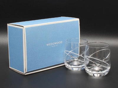 美品 ウエッジウッド グラス タンブラー 2点セット ペア プロミシス ウィズ ディス リング WEDGWOOD