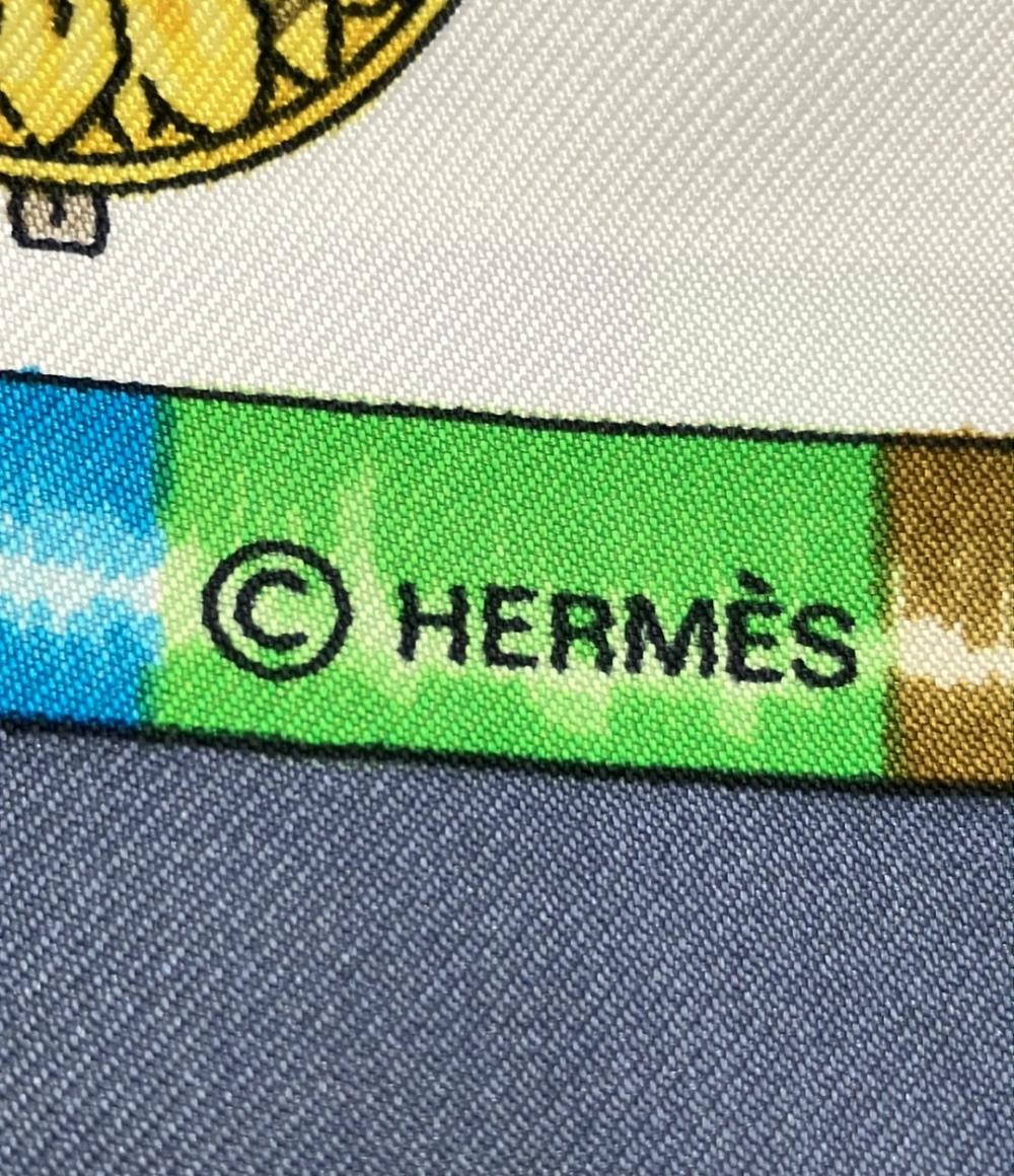 美品 HERMES スカーフ シルク100% カレ90 Petite main レディース エルメス