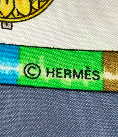 美品 HERMES スカーフ シルク100% カレ90 Petite main レディース エルメス