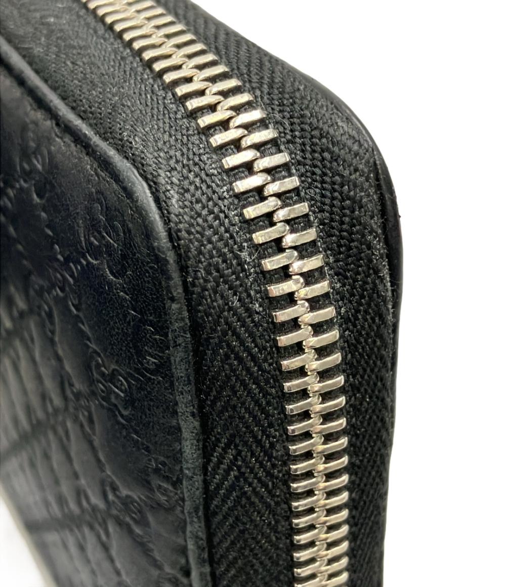 GUCCI ラウンドファスナー長財布 マイクログッチシマ 322819 2091
