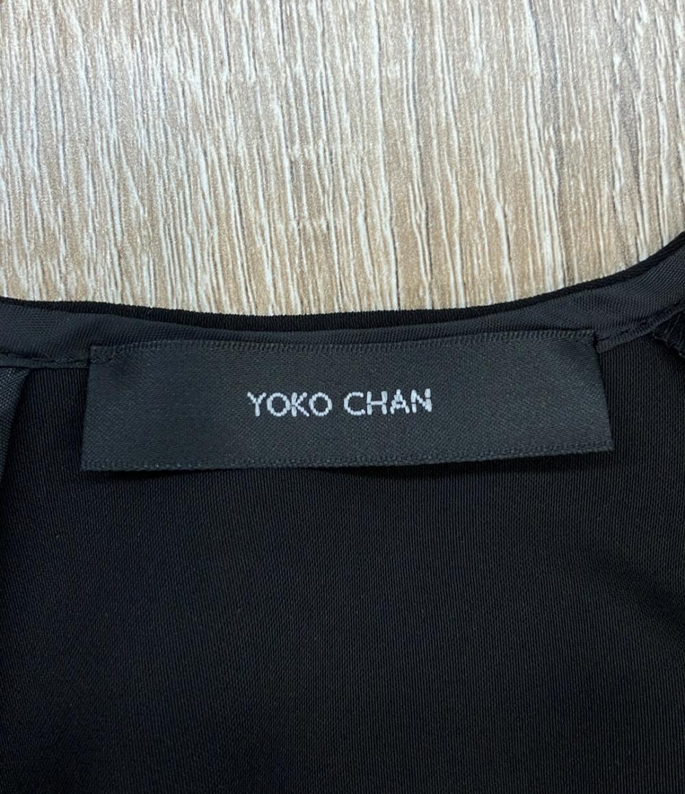 YOKO CHAN オールインワン Vネックバック ティアード ジャンプスーツ