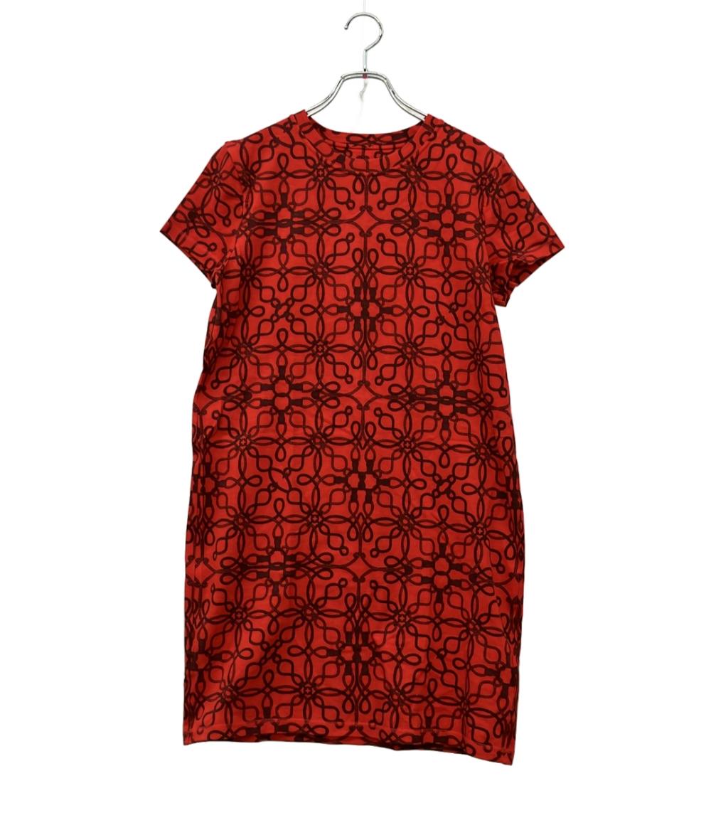 HERMES 半袖Tワンピース CORDELIERES TSHIRT RED レディース SIZE 40 (M) エルメス